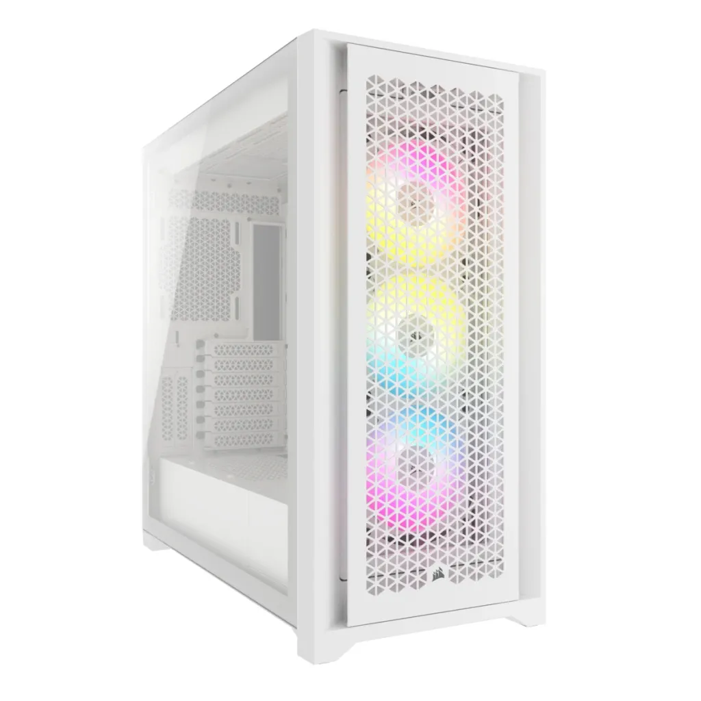 Corsair iCUE 5000D RGB Airflow - miditornikotelo, Valkoinen