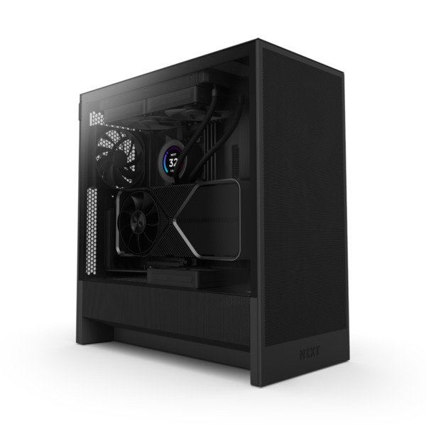 NZXT H5 Flow (2024) -miditornikotelo, musta