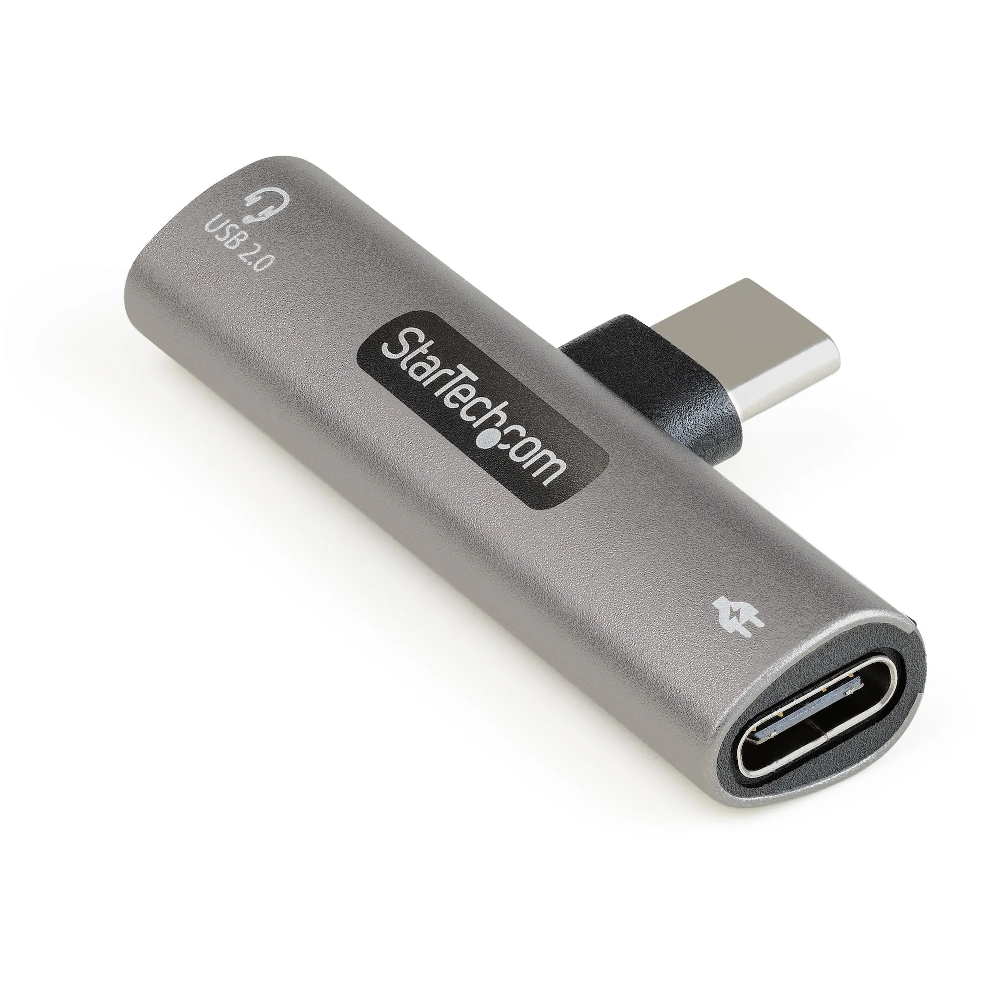 USB C AUDIO / CHARGE ADAPTER W/ - USB-C AUDIO AND 60W CHARGE PORT -adapteri, Hopea
