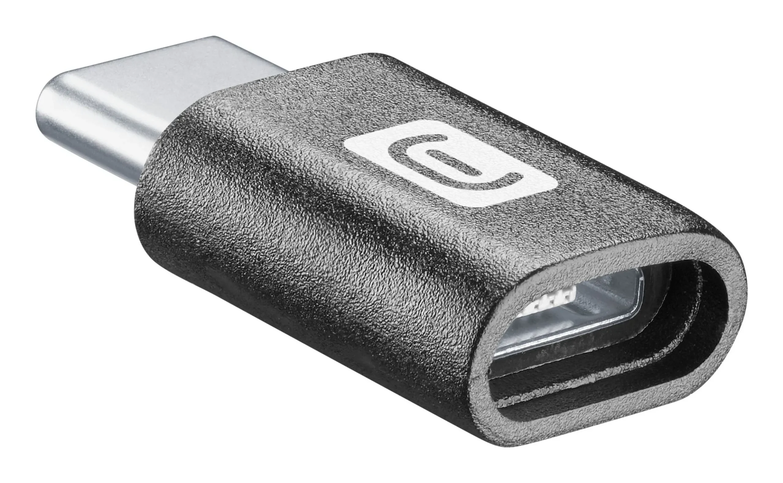 CELLULARLINE Adaptor from MicroUSB to Usb-C Black