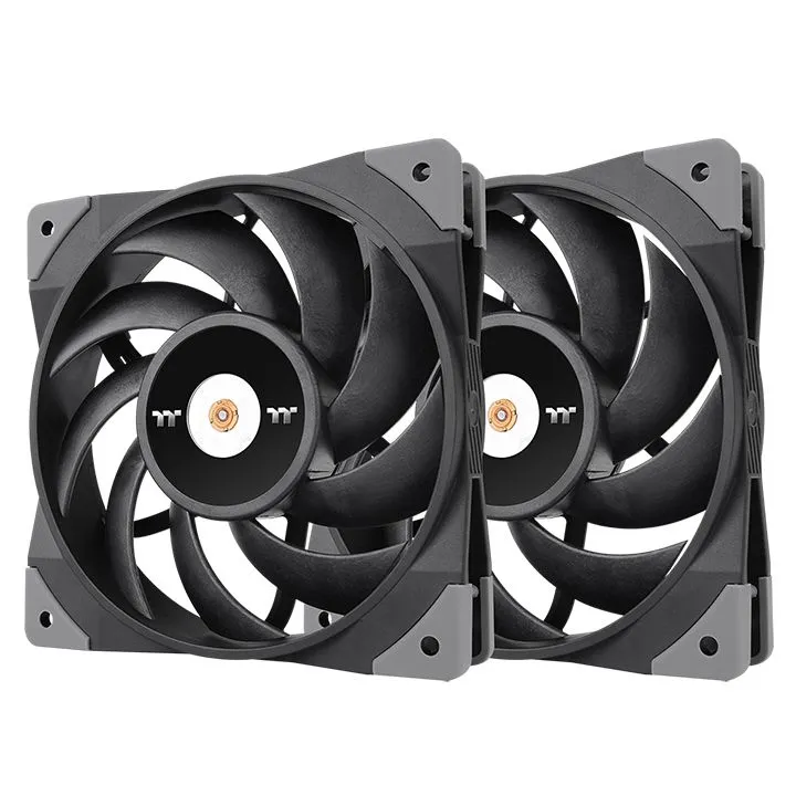 Thermaltake Toughfan 12 Performance, 120mm, PWM -Radiator Fan, 2 pack, Black
