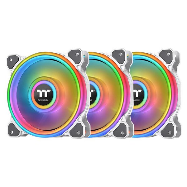 Thermaltake Riing Quad 12 RGB, 120mm, 3 pack, White