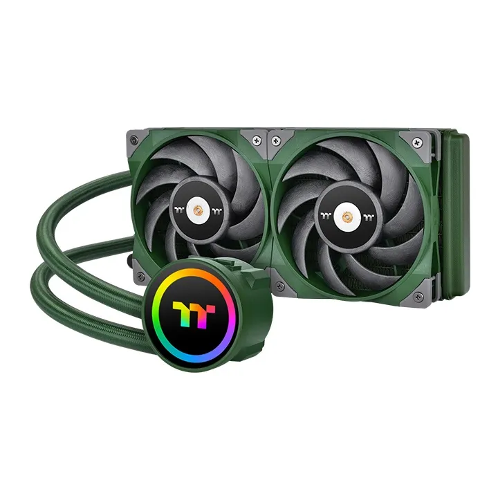 Thermaltake TOUGHLIQUID 240 ARGB Sync All-In-One Liquid Cooler Green 240mm, water cooling (green)