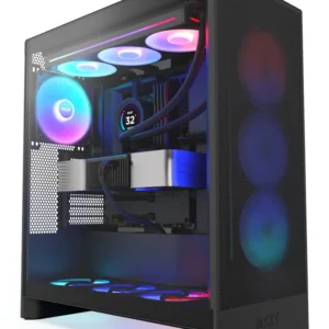NZXT H7 Flow 2024 RGB -miditornikotelo, musta