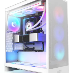 NZXT H7 Flow 2024 RGB -miditornikotelo, valkoinen