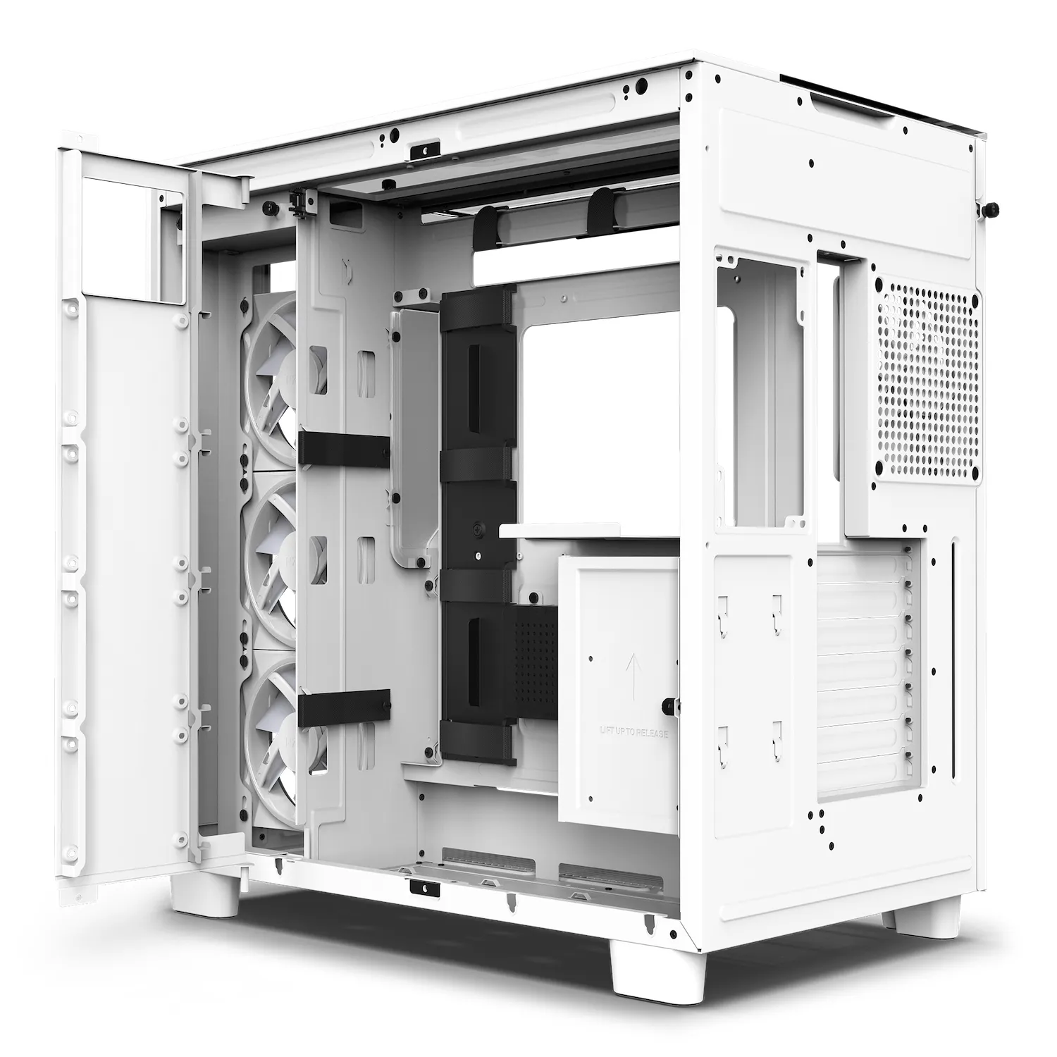 NZXT H9 Elite - miditornikotelo, ikkunalla, Valkoinen
