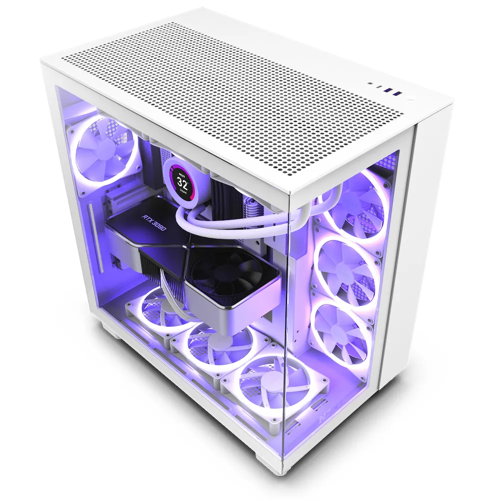 NZXT H9 All white - miditornikotelo, Valkoinen