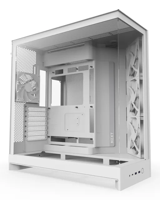 NZXT H9 Flow -miditornikotelo ikkunalla, Valkoinen