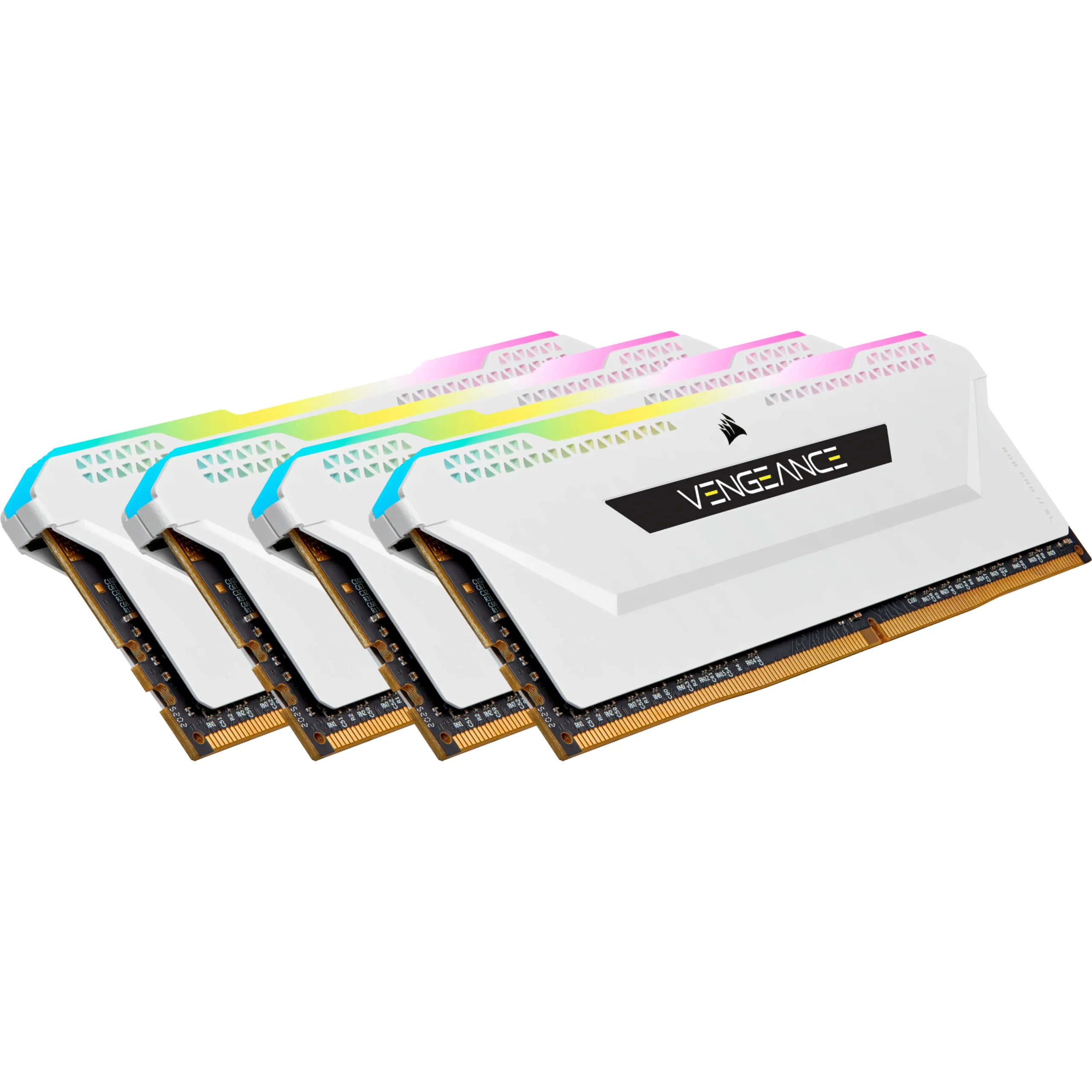 Corsair Vengeance RGB Pro SL 32 Gt (4 x 8 GB) DDR4 3200MHz, CL16 -muisti, Valkoinen
