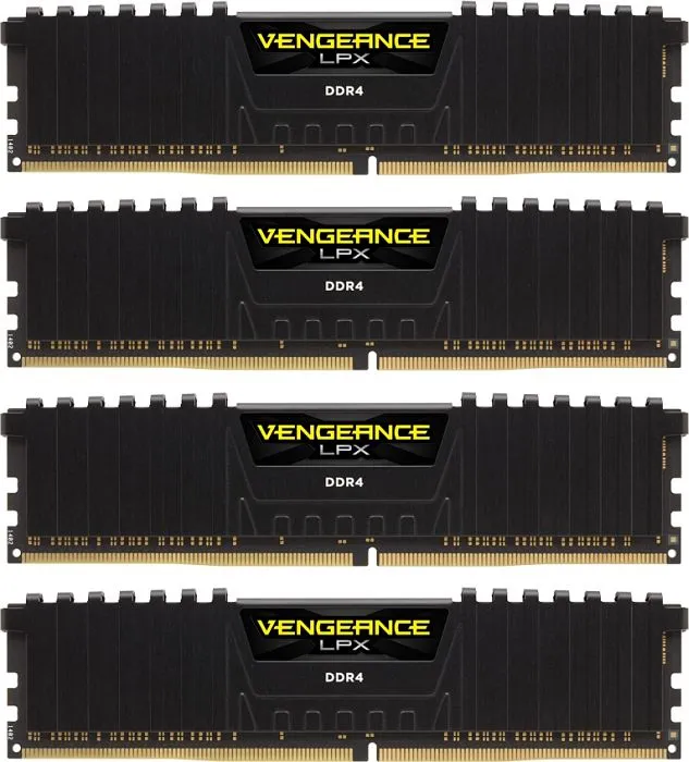 Corsair Vengeance LPX 64 Gt (4 x 16 Gt) DDR4 2666 MHz, CL16 -muisti, Musta