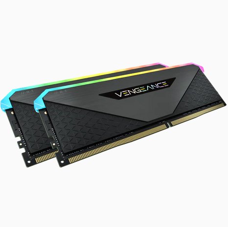 Corsair Vengeance RGB RT 16 Gt (2 x 8 Gt) DDR4 3600 MHz, CL18 -muisti, Musta