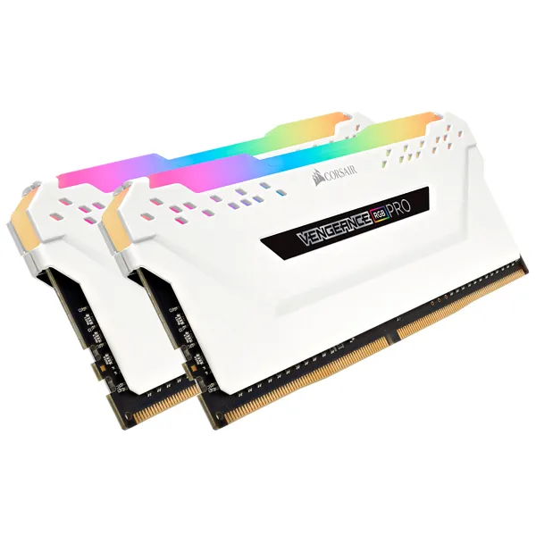Corsair Vengeance RGB Pro 32 Gt (2 x 16 Gt) DDR4 2666MHz, CL16 -muisti, Valkoinen