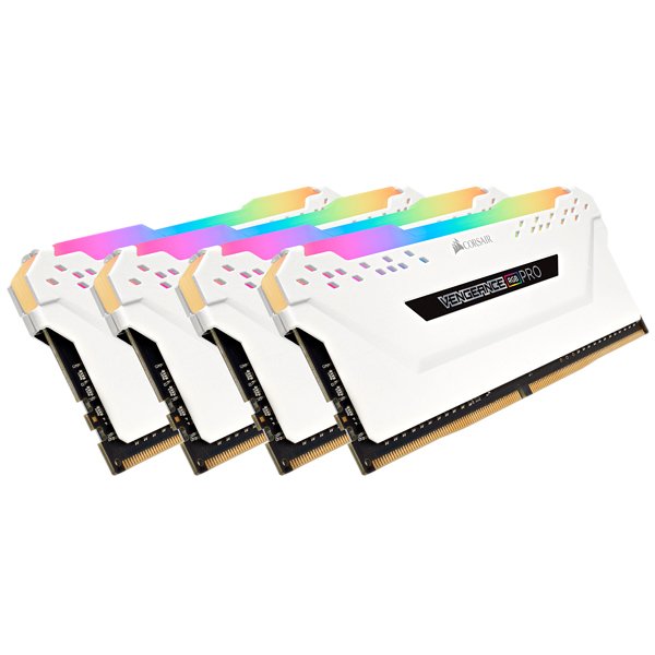 Corsair Vengeance RGB Pro 32 Gt (4 x 8 Gt) DDR4 3600MHz, CL18 -muisti, Valkoinen