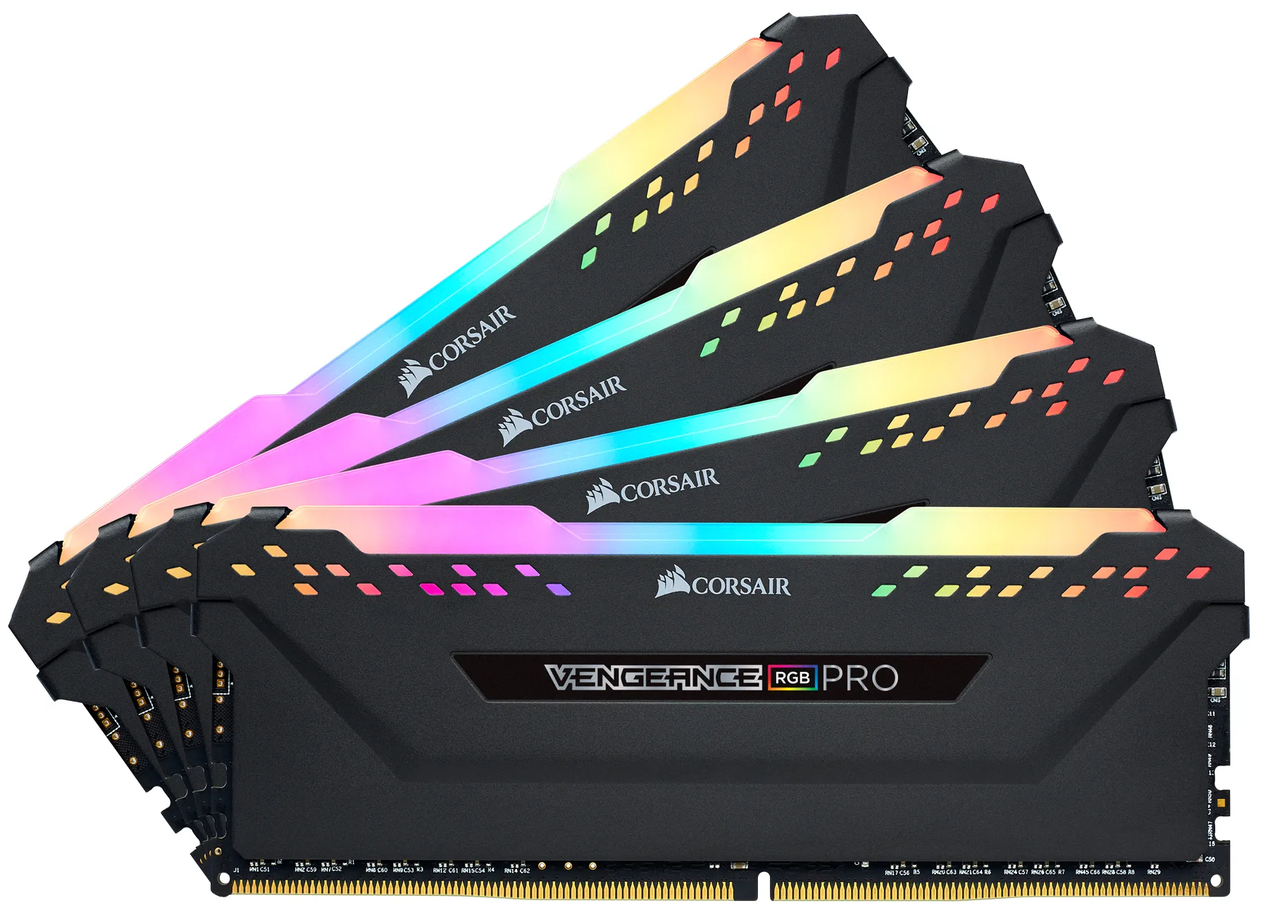 Corsair Vengeance RGB Pro 64 Gt (4 x 16 Gt) DDR4 3200MHz, CL16 -muisti, Musta