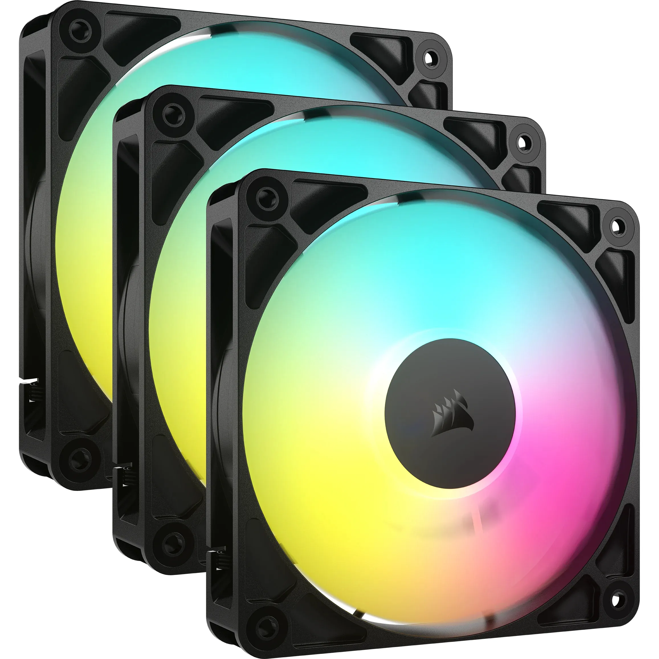 Corsair RS120 120mm ARGB -kotelotuuletin, musta, 3kpl