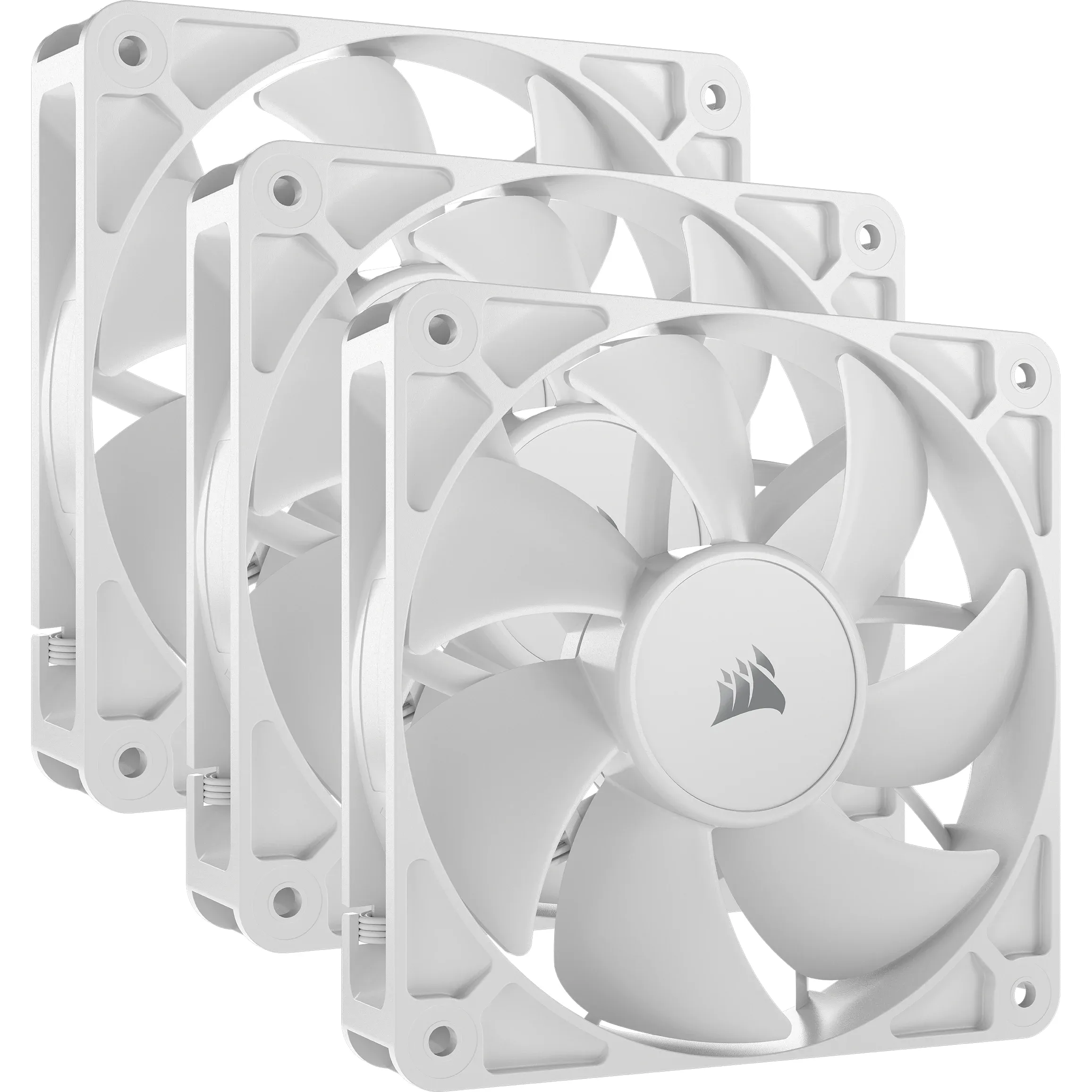 Corsair RS120 120mm PWM -kotelotuuletin, valkoinen, 3 kpl