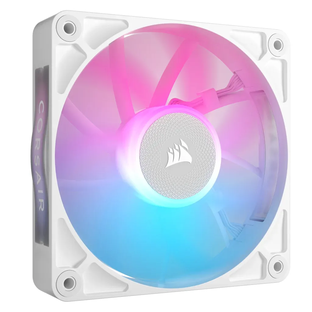 CORSAIR iCUE LINK RX120 RGB -kotelotuuletin, valkoinen, 120mm, PWM