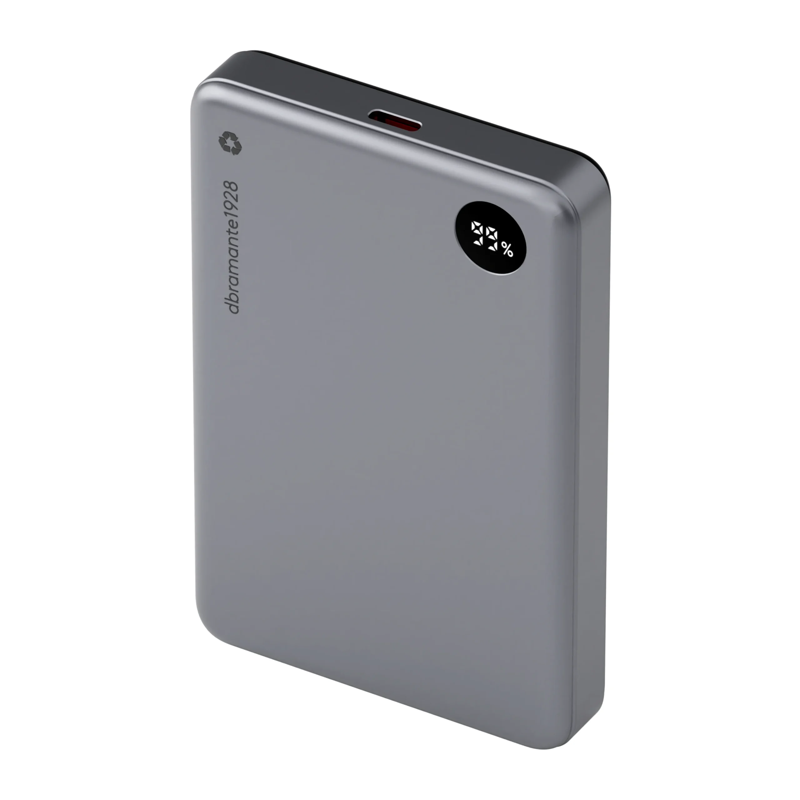 Re-charge - Power Bank 10K MagSafe LED - Grey