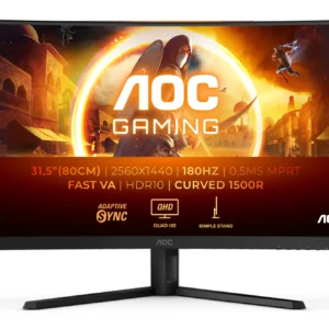AOC 31.5" CQ32G4VE 0.5ms, 150hz, 2560x1440, VA -kaareva pelinäyttö