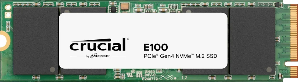 Crucial E100 2 TB, PCIe 4.0, M.2 -SSD-levy