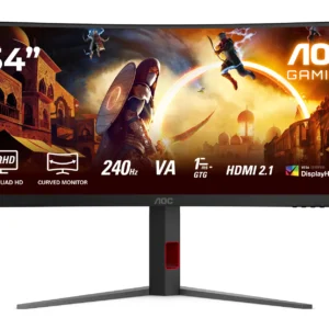AOC 34" G4 CU34G4Z UWQHD, Fast VA -kaareva pelinäyttö