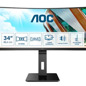AOC CU34P2A 34" UWQHD, VA -kaareva näyttö