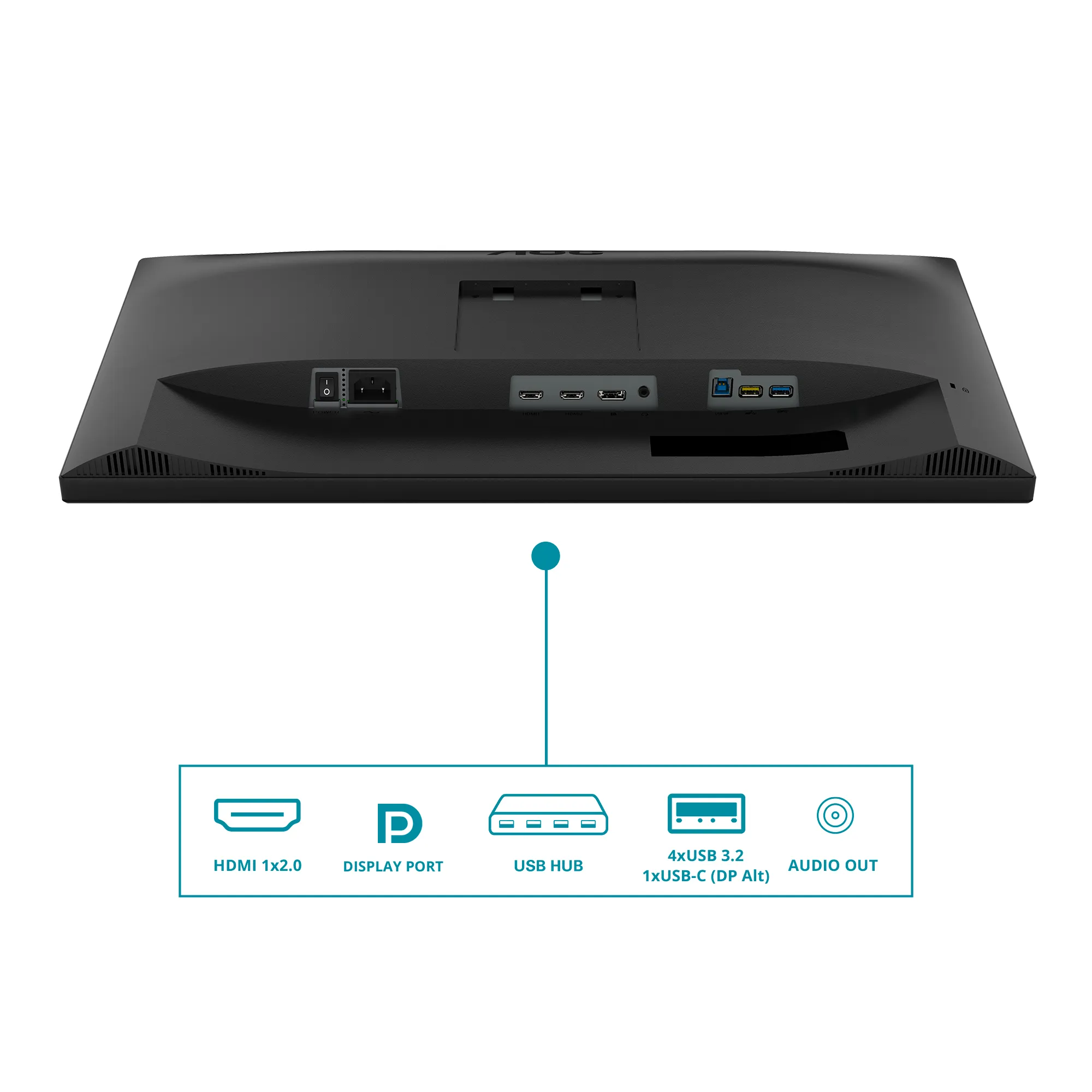 AOC CU34V5C/BK 34" UWQHD, USB-C, VA -kaareva näyttö