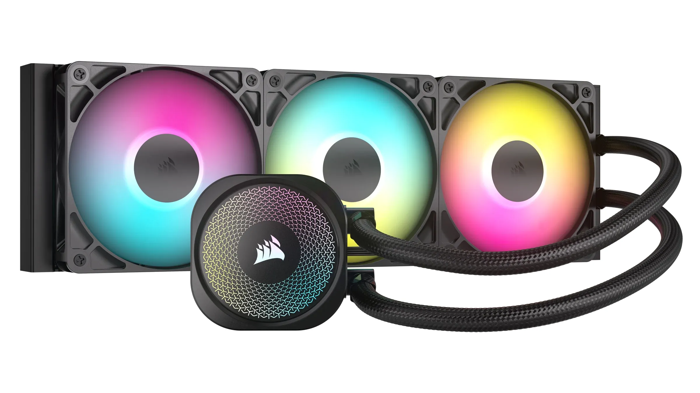 Corsair NAUTILUS 360 ARGB -nestejäähdytysjärjestelmä, musta