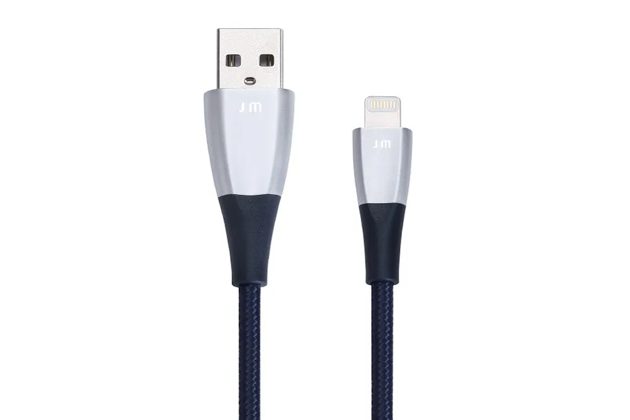 Just Mobile ZinCable Lightning -USB kaapeli, 1,5 m, Hopea