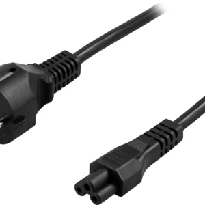 Laitekaapeli 3-pin kannettavalle, CEE 7/7 - IEC C5, 3m