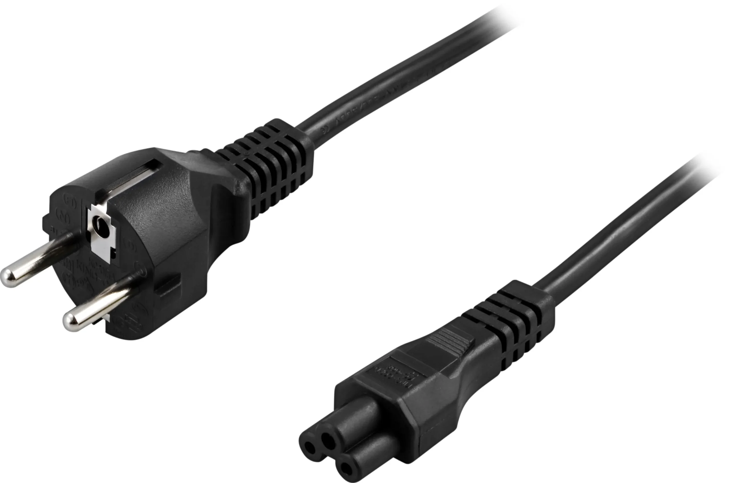 Laitekaapeli 3-pin kannettavalle, CEE 7/7 - IEC C5, 5m