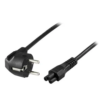Maadoitettu laitekaapeli, kulma CEE 7/7 - suora IEC C5, 3m