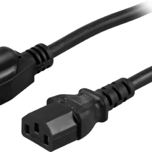 Deltaco Laitekaapeli, US, suora NEMA 5-15 - suora IEC 60320 C13