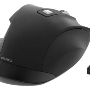 Deltaco Ergonomic -langaton hiiri, Musta