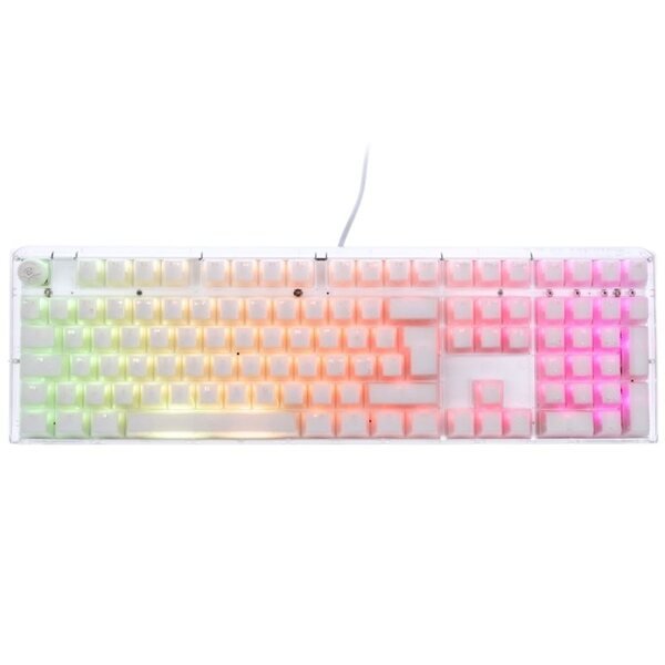Ducky One 3 Aura White Fullsize Kailh Box Jellyfish Switch Y RGB -pelinäppäimistö