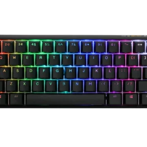 Ducky One 3 - Classic Black / White Nordic - Mini 60% - Cherry Blue - RGB -pelinäppäimistö