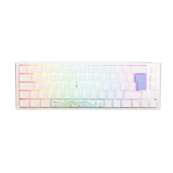 Ducky One 3 - Classic Pure White Nordic - SF 65% - Cherry Silver - RGB -pelinäppäimistö
