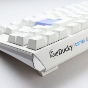 Ducky One 3 - Classic Pure White Nordic - TKL - Cherry Blue - RGB -pelinäppäimistö