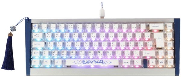Ducky Outlaw65 Year of the Dragon Limited Edition (Pre-Built) MX2A Purple Tacticle -pelinäppäimistö, Oriental Crystal
