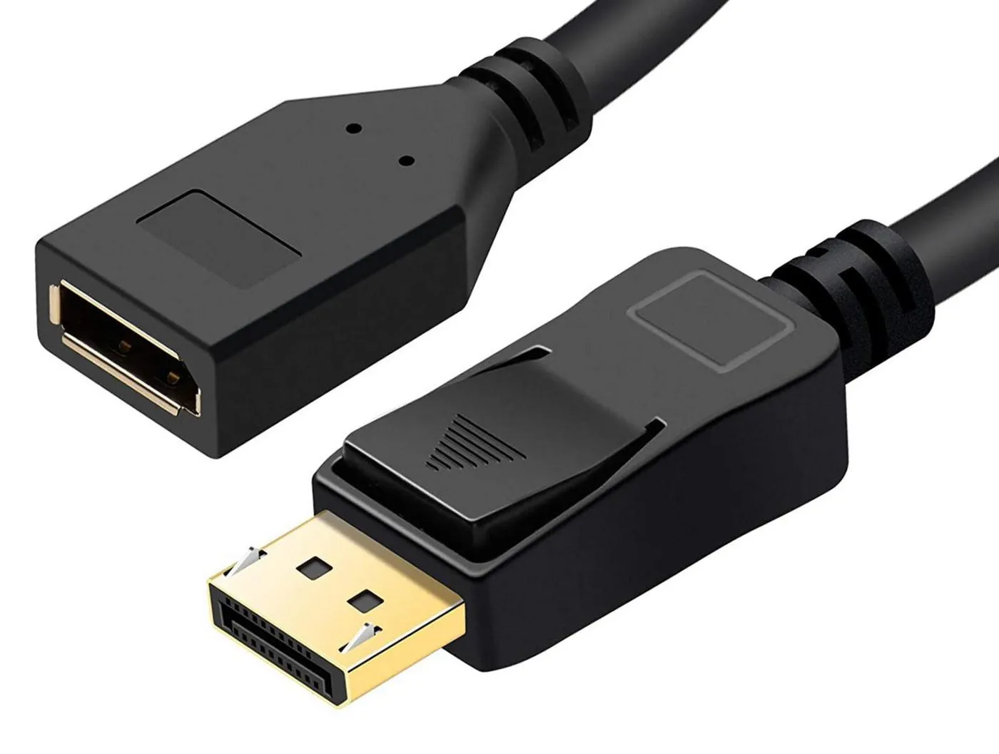 MicroConnect DisplayPort -jatkokaapeli, 2 m, Musta