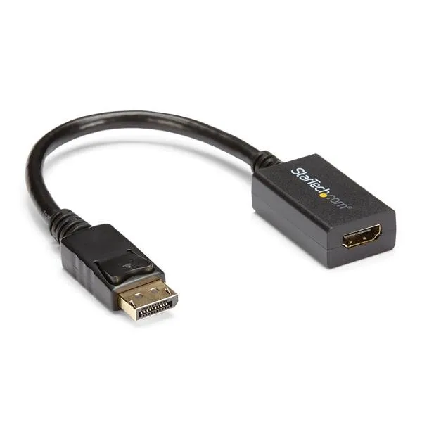Startech DisplayPort – HDMI 1.2 -kaapeli, 0,21 m, Musta