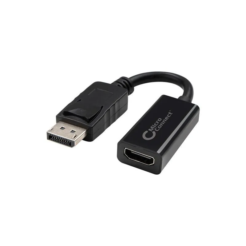MicroConnect Adapter Displayport-HDMI, M-F -adapteri, Musta