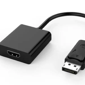 MicroConnect Adapter Displayport-HDMI M-F -adapteri, Musta