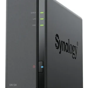Synology DS124 Disk Station, 1-bay, Quad Core, 1 GB RAM