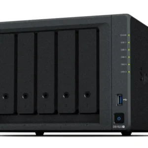 DiskStation DS1522+ 5-bay NAS, 8 GB DDR4 ECC SODIMM