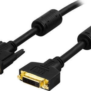 Deltaco DVI-D - DVI-D -kaapeli, Dual, 2 m, Musta