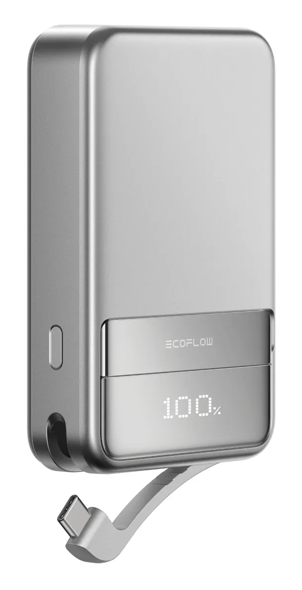 Ecoflow Rapid 5000 mAh USB-C -varavirtalähde, Hopea