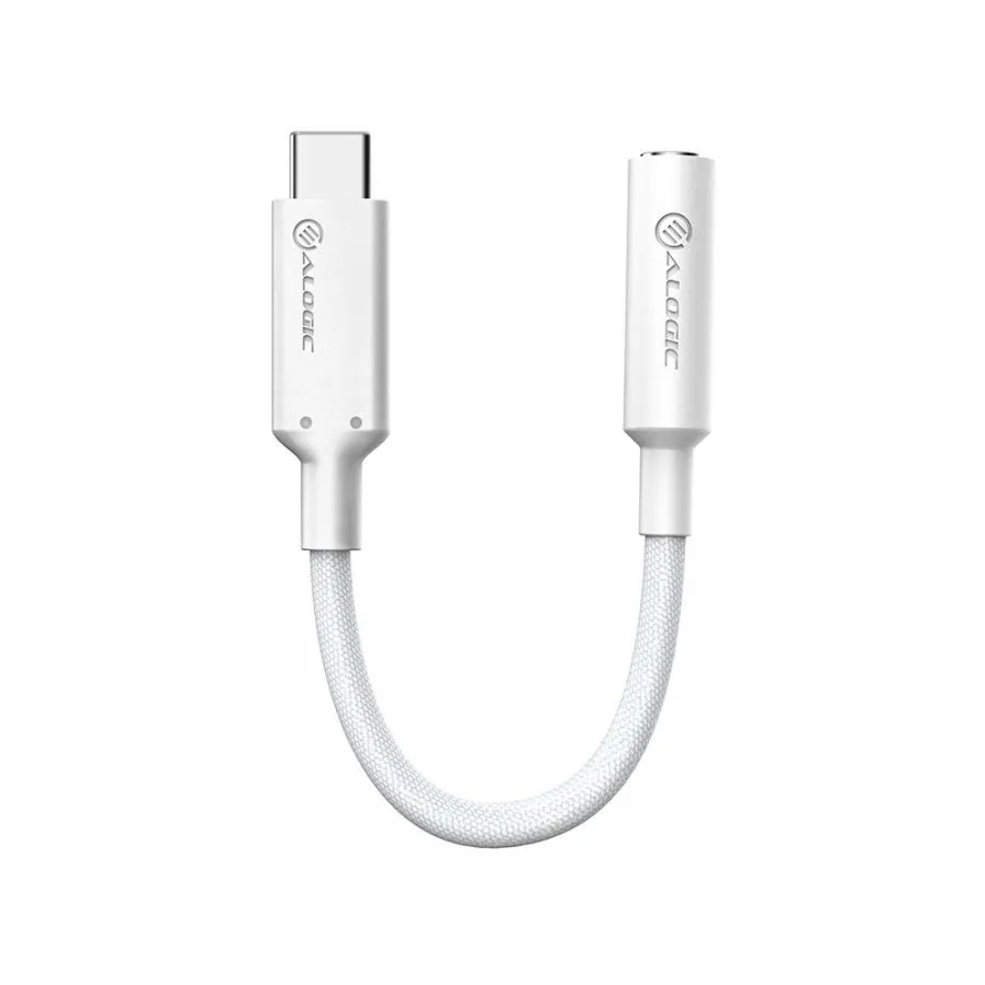 ALOGIC Elements PRO 10cm USB-C to 3.5mm Audio Adapter