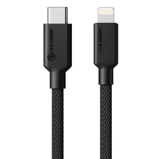 Alogic Elements PRO USB-C - Lighting -kaapeli, 1m, Musta