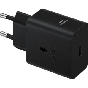 Samsung 45W -verkkovirtalaturi + USB-C kaapeli, Musta